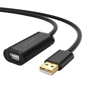Cable de Extensión Activo USB 2.0 / 10 m (32.8 ft) / Macho-Hembra / Amplificador de Señal / 480 Mbps / Blindaje Triple