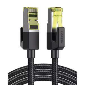 Cable Ethernet Cat7 / Blindaje F/FTP / 10 Gbps / 600 MHz / 2 m (6.56 ft) / Malla Nylon