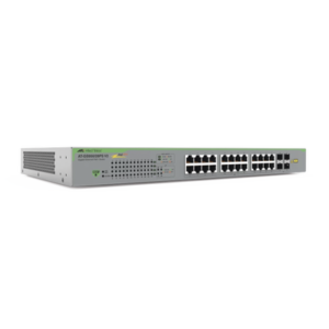 Switch PoE+ WebSmart / 24 puertos RJ45 Gigabit + 4 SFP / 56 Gbps / 185 W PoE+ / SNMP v1/v2c/v3