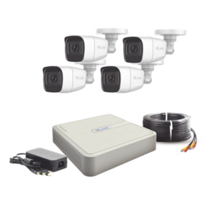 Kit de Videovigilancia TurboHD / 1080p Lite / 4 Canales / Audio por Coaxitron / IR 25 m (82 ft) / 5 Tecnologías / Micrófono Integrado