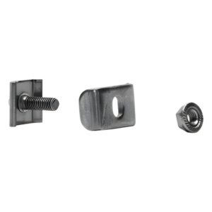 Kit de unión para charola / Clema mediana / Tornillo encastrado / Acabado electro zinc / Ancho hasta 300 mm (11.8 in)