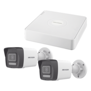 Kit de Videovigilancia IP / 2 Megapixel / NVR 4 Canales con 4 Puertos PoE / 2 Cámaras Bala / ColorVu Lite 20 m (65.6 ft) / IR 30 m (98.4 ft) / AcuSense Lite