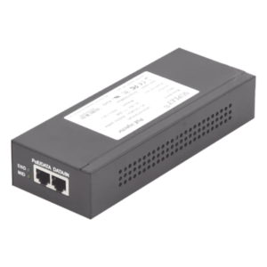 Inyector PoE / 56 Vcc / 30 Watts / Para Domos PTZ / 802.3af/at / 110-240 Vca / Endspan y Midspan