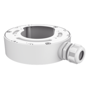 Caja de Conexión para Cámara Fisheye IP / Montaje Vertical en Poste / Acero Inoxidable / Diámetro Ajustable 67-127 mm / Uso Exterior