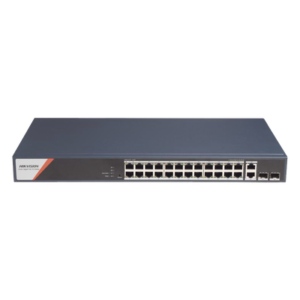 Switch PoE+ Industrial Administrable / 24 Puertos Gigabit PoE+ (4 Puertos PoE++ 90 W) / 2 Puertos Uplink Gigabit / 2 Puertos SFP / Alcance Extendido 300 m (984.3 ft) / 370 W
