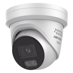 Turret IP / 4 Megapixel / Lente 2.8 mm / 98.4 pies IR + Luz Blanca / Audio Bidireccional / IP67 NEMA 4X / WDR 130 dB / AcuSense 3.0 / Estrobo Azul y Rojo