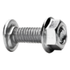 Tornillo Métrico con Tuerca / Acero al Carbono 6 mm / Largo 20 mm / Acabado Electrozincado 15-20 µm / Uso Interior