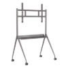 Soporte de Piso Móvil para Pantalla / 55" a 75" / VESA hasta 600 x 400 mm / Carga 85 kg / Estructura Metálica 20 kg