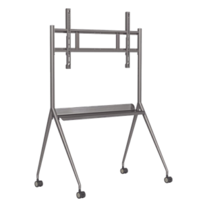 Soporte de Piso Móvil para Pantalla / 55" a 75" / VESA hasta 600 x 400 mm / Carga 85 kg / Estructura Metálica 20 kg