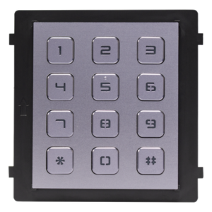 Módulo de Teclado para Frente de Calle / Apertura por Código / Llamada a Monitor / IP65 / Aluminio / -40 °C a +55 °C (-40 °F a 131 °F)