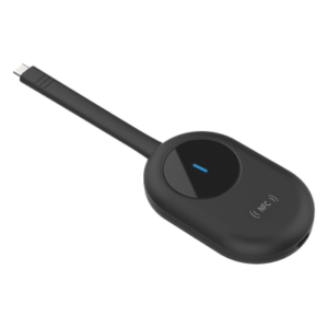 Dongle de Proyección Inalámbrica / 4K 60 Hz / USB-C con Adaptador USB-A / NFC / Wi-Fi Dual Band / Comunicación Bidireccional
