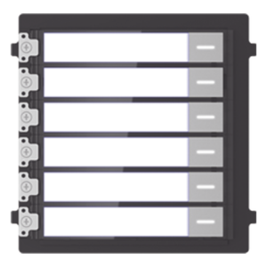 Módulo de Botones para Videoportero Modular / 6 Botones / Montaje Empotrado o Superficie / IP65 / Consumo 2 W