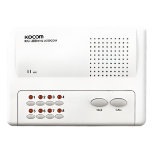 Intercomunicador Manos Libres / 8 Extensiones / Alcance 200 m (656.2 ft) / Cable 2 Hilos Calibre 18 / Alimentación 6 VCC / Montaje en Pared