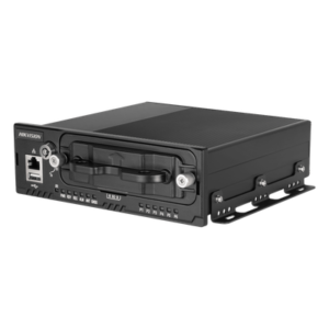 NVR Móvil / 8 Canales / 5 Megapixel / 4 Puertos PoE + 4 Vía Switch / 2 Bahías HDD / GPS Integrado / Conector M12 / 9-36 VCC