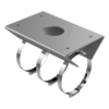 Montaje de Poste para Exterior / Brazo Extensible 305mm (12 pulgadas) / Aleación de Aluminio / IP66 / Compatible con 30+ Modelos PTZ
