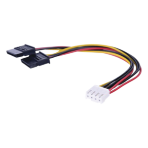 Cable de Alimentación SATA / Doble Corriente / 15 cm (0.49 pies) / Compatibilidad Universal DVR