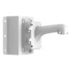 Montaje de Esquina con Caja de Conexión / Compatible Domos PTZ / Aleación de Aluminio y Acero / Carga 10 kg (22 lb) / Adaptador AC 24V 3A / IP para Exterior