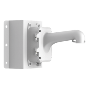 Montaje de Esquina con Caja de Conexión / Compatible Domos PTZ / Aleación de Aluminio y Acero / Carga 10 kg (22 lb) / Adaptador AC 24V 3A / IP para Exterior