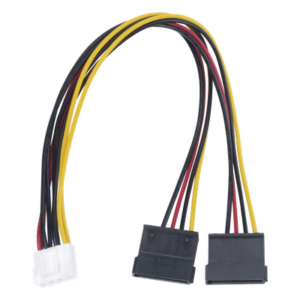 Cable de Alimentación SATA / 25 cm / 0.82 pies / Compatible con DVR Hikvision y EPCOM