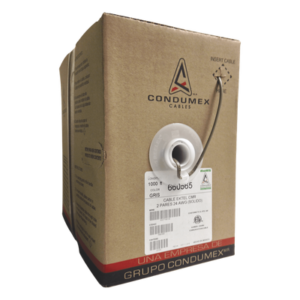 Cable Telefónico / 4 Conductores 24 AWG / 305 m (1000 pies) / 2 Pares Trenzados / CMR Interior