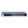Switch PoE+ Administrable / 24 Puertos Gigabit / 2 Puertos Uplink Gigabit / 2 Puertos SFP / Alcance Extendido 300 m (984.3 ft) / 230 W