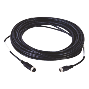 Cable Extensor de Vídeo y Audio / 12 m (39.4 ft) / Conector M12-4P / Transmisión Triple Vídeo-Audio-Alimentación / Cumple RoHS