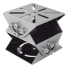 Montaje PT Universal / Multieje / Acero Gris Platino / 100×100×92.5 mm (3.94'×3.94'×3.64') / 850 g (1.87 lb) / Interior y Exterior