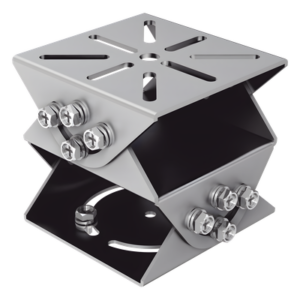 Montaje PT Universal / Multieje / Acero Gris Platino / 100×100×92.5 mm (3.94'×3.94'×3.64') / 850 g (1.87 lb) / Interior y Exterior