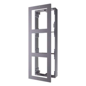 Base de Montaje para Videoportero IP / 3 Módulos / Superficie / Aluminio Anticorrosión / -40°C a +60°C (-40°F a 140°F)