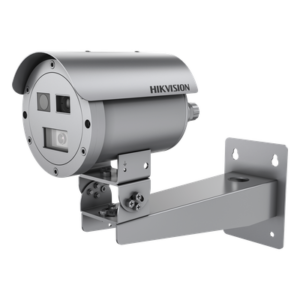 Cámara Bala IP Térmica Dual / Térmico 384x288 15 mm / Óptico 4 MP 15 mm / Termométrica -20°C a 150°C / IP68 / IR 30 m (98.4 ft) / Antiexplosión / Anticorrosión