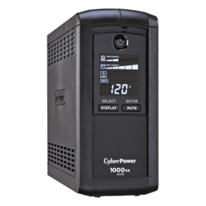UPS de 1000 VA / 600 W / Topología Línea Interactiva / 9 Tomas NEMA 5-15R / AVR / Pantalla LCD / Supresión 1080 J