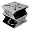 Montaje PT Universal / Aluminio y Acero Inoxidable 316L / Anticorrosivo / 100 x 100 x 92.5 mm / 950 g (2.09 lb) / Gris Platino