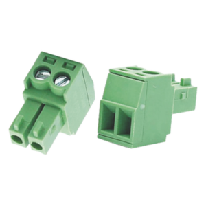 Bornera Conector Macho / 3.5 mm / 2 Tornillos / Plástico Resistente / CCTV y Control de Acceso