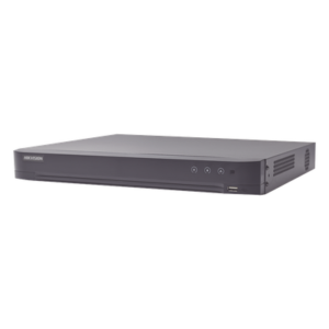 DVR Pentahíbrido / 8 Canales TURBOHD + 8 Canales IP / 16 Canales Combinados / 8 Megapixel (4K) / Audio por Coaxitron / AcuSense / Reconocimiento Facial / H.265+ / 1 Bahía HDD