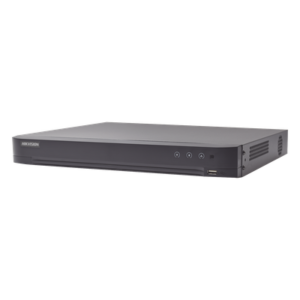 DVR Pentahíbrido / 16 Canales (8 TURBOHD + 8 IP) / 8 Megapixel (4K) / Audio Bidireccional Coaxitron / Reconocimiento Facial / H.265+ / 1 Bahía HDD 10 TB