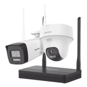 Kit de Videovigilancia IP Inalámbrico / NVS 4 Canales / 2 Cámaras Wi-Fi 2 Megapixel / Dual Light 30 m (98.4 ft) / Audio Bidireccional / Lente 2.8 mm / 97° HFOV