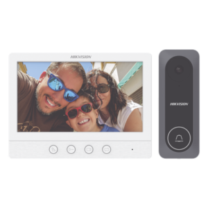 Kit de Videoportero / Pantalla LCD 7" / 720p / Gran Angular 130° / Frente de Calle IR 3 m (9.8 ft) / Conexión 4 Hilos / 3 Monitores / 2 Frentes de Calle