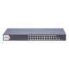 Switch PoE+ Monitoreable / 24 Puertos Gigabit / 1 Puerto Uplink SFP / 1 Puerto Uplink Gigabit / Alcance Extendido 300 m (984.3 ft) / 370 W PoE+