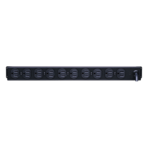 PDU Básico Rack / 10 Salidas NEMA 5-15R / 15 Amp / 120 Vca / 1U / Cable 4.5 m (14.8 ft)