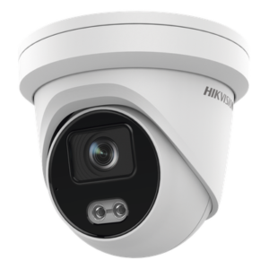 Cámara Turret IP / 4 Megapixel / Color 24/7 / Luz Blanca 40 m (131.2 ft) / Lente 4 mm / WDR 130 dB / IP67 / Audio Integrado