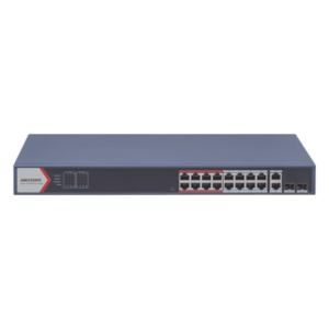 Switch PoE+ / 16 Puertos 10/100 Mbps / 2 Puertos Gigabit Uplink / 2 Puertos SFP / Alcance Extendido 300 m (984.2 ft) / 230 W / Gestión Cloud