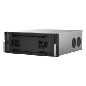 NVR IP / 128 Canales / 12 Megapixel (4K) / 24 Bahías HDD / Throughput 512 Mbps / RAID Hot Swap / Reconocimiento Facial 500,000 Rostros