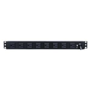 PDU Básico Rack / 10 Salidas NEMA 5-15R / 15 Amp / 120 Vca / 1U / Cable 4.5 m (14.8 ft)