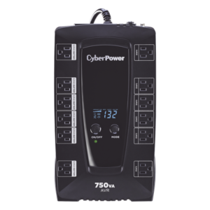 UPS Línea Interactiva / 750 VA / 450 W / 12 Tomas NEMA 5-15R / 6 con Respaldo de Batería / AVR Integrado / Pantalla LCD