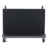 Montaje Móvil de Piso / Poster LED / Metal Resistente a Rayones / 4 Llantas con Seguro / 598.5x429x450 mm