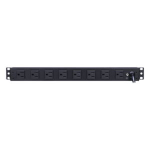 PDU Básico Rack / 8 Salidas NEMA 5-15R Traseras / 15 Amp / 120 Vca / 1UR / Cable 4.5 m (14.8 ft)
