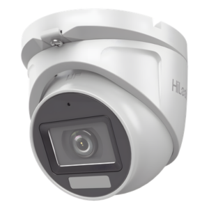 Cámara Turret TURBOHD / 3K Megapixel / Dual Light 30 m (98.4 ft) IR + 20 m (65.6 ft) Luz Blanca / Lente 2.8 mm 105° / IP66 / Audio Coaxitron / 4 Tecnologías