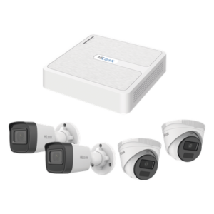 Kit de Videovigilancia IP / 2 Megapixel / NVR 8 Canales con 8 Puertos PoE+ / 4 Cámaras para Exterior / IR 20 m (65.6 ft) / Salidas VGA y HDMI