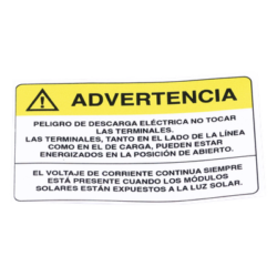 Etiqueta de Videovigilancia / Vinil Adhesivo Mate / 12 x 18 cm / Paquete 10 unidades / 4.7 x 7.1 pulgadas