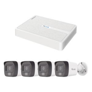 Kit de Videovigilancia IP / NVR 8 Canales PoE+ / 4 Cámaras Bala 2 Megapixel / Dual Light IR 20 m (65.6 ft) + Luz Blanca 15 m (49.2 ft) / Audio Integrado / H.265+